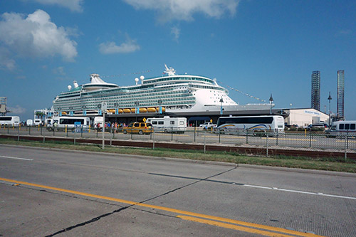 Embarkation day at Galveston Cruise Terminal on Royal Caribbean's Navigator of the Seas on our Caribbean Cruise vacation