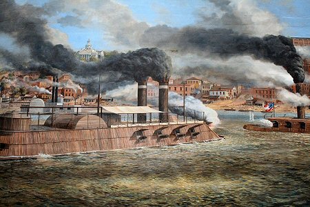 Vicksburg Mural at Vicksburg Mississippi - family travel photograph